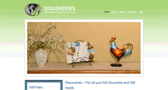 Desktop Screenshot of discoveries.co.nz